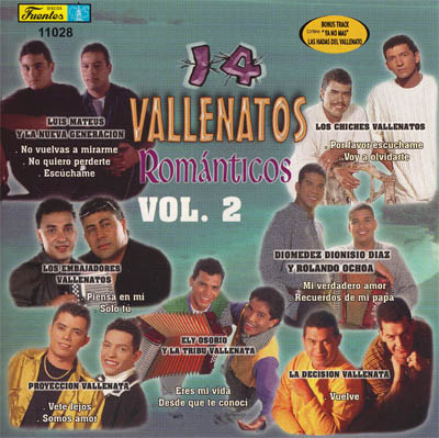 11028 - 14 Vallenatos Romanticos Vol. 2 - Varios